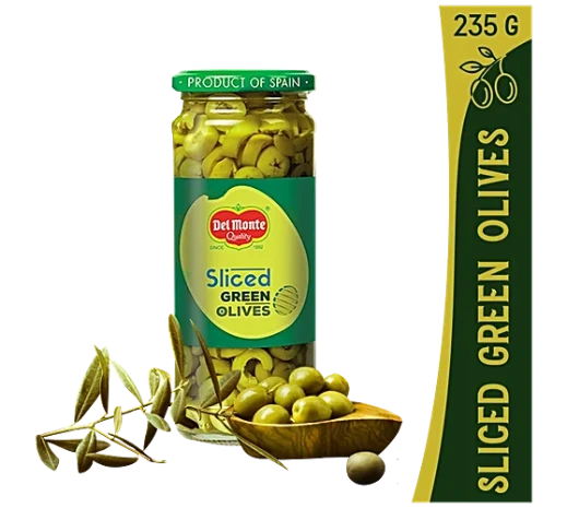 Delmonte Slice Green Olives 235g